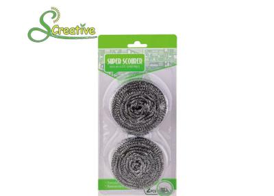 China Restaurant Round Stainless Steel Scourer Ball For Pan / Dish / Steel / BBQ Grill for sale