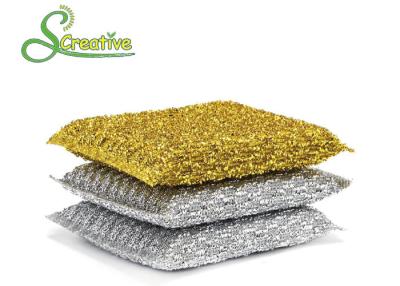 China PET Non Abrasive Scouring Pad Kitchen Cleaning Tools No Rust Chemicals Free for sale