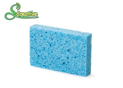 China Natural Cellulose Car Cleaning Sponge , Rectangle Kitchen Sponge Scourer Multi Color for sale