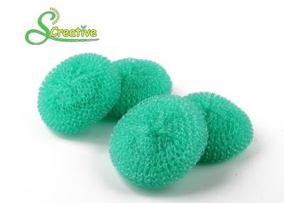 China Wire Mesh Plastic Mesh Dish Scrubber , PP Plastic Non Scratch Scourer Pads for sale