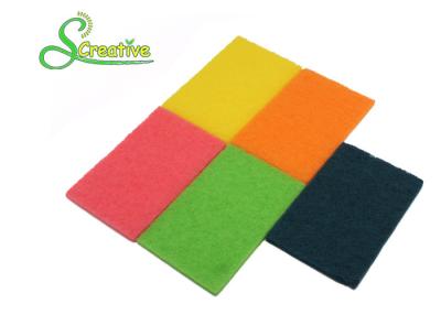 China Polyester Fabric Scouring Pads For Dishes , Non Scratch Scourer Pads Floor Scrubber for sale