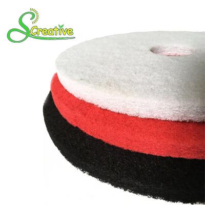 China Polyester Polishing Pad For Dry Concrete , Marble Floor Cleaning Pad Wear Resistant for sale