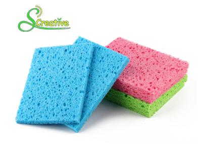 China Colorful Multi Function Natural Cellulose Sponge for Bottle and Dish Cleaning for sale