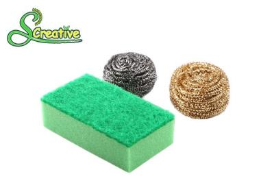 China Multi Purpose Cleaning Brass Scouring Pads Pot Scrubber Anti Mildew for sale