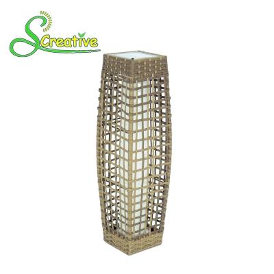 China Beautiful Decorative Rattan Solar Garden Lights Eco Friendly Energy Efficient for sale