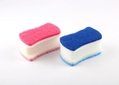 China S Shape Compressed Cellulose Sponge Scouring Pad For Dish Cleaning / Car Washing for sale