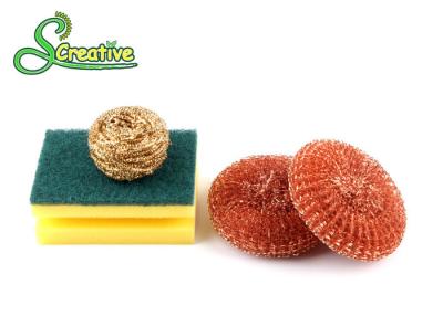 China Durable Pure Copper Scrubbers 20g , Copper Wire Mesh Scrubber Fast Moving for sale