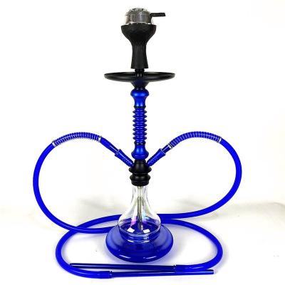 China Glass Customized Luxury Smoking Accessories Wholesale Hot Sales Arabic Hookah Shisha Nargile Hookah Double Hose Hookah for sale