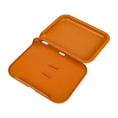 China Eco Friendly Degradable Biodegradable Plastic Plant Fiber Rolling Tray With Cover for sale