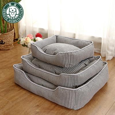 China Travel Dog Bed Sofas with Mat Soft Material Nest Kennel for Cat Warm Square Dog House Puppy Bed for Small Medium Dogs Pet Cushion for sale