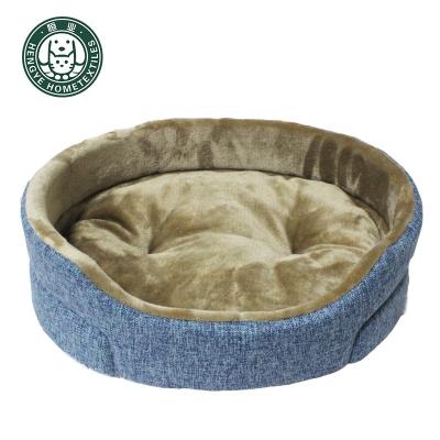 China Warm Cat Kennel Puppy Cats Mats Cat Kitten Cushions Pet Supplies Dog Bed Winter Viable Sleeping Mat Soft Round Pets Beds for sale