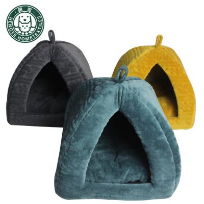 China Travel High Quality Products Cotton Cat Cave House Pet Bed Warm Dog Room for sale