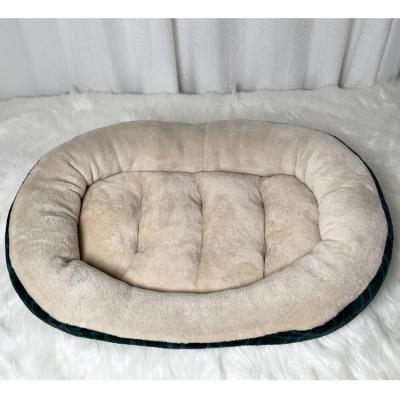 China Breathable 2317 Oval Well Supported Orthopedic Shredded Foam Dog Bed for sale