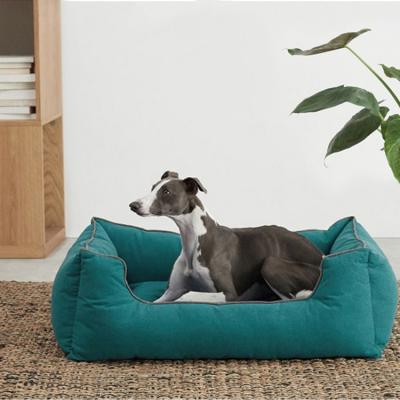 China High End Minimalist Oxford Fabric Square Two Color Travel Dog Bed for sale