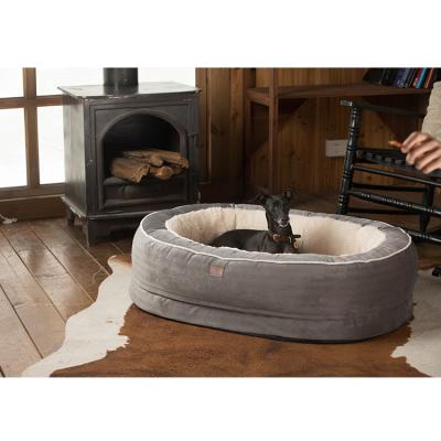 China Factory direct sales breathable luxury oval orthopedic sponge large dog bed for sale