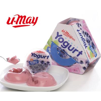 China New style normal wholesale high quality packaging for small pudding cup yogurt for sale