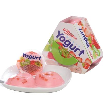 China Natural hot new products kids snack jelly and pudding dessert mixed fruit yogurt pudding for sale