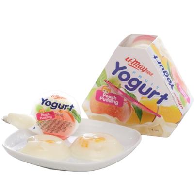 China Normal Factory Directly Sell Mixed Fruit Jelly Yogurt Pudding Fruit 85g X 6 Cups X12 Packs/Cartons for sale