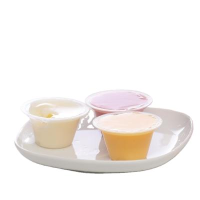 China High Quality Natural Dessert Plastic Container 85g X 6 Cups X12 Pudding Packs / Carton Fruit Yogurt Pudding for sale