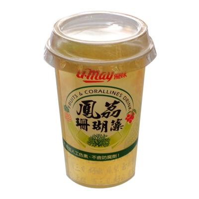 China Natural Cheap Price Mix Vegetarian Food Pineapple Natural Lychee Fruit Corallines Drink for sale