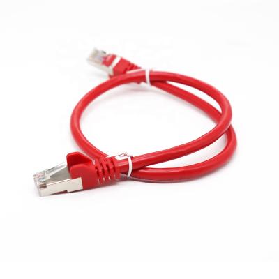 China telecommunication cat6a utp patch cord ftp network lan patch cord blue red black waterproof patch cord for sale