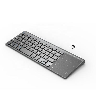 China Mini 2.4G wireless wireless keyboard with 59 keys and touch pad for sale