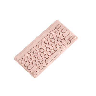 China Ergonomic 79 Key Mini USB Wireless Receiver Wireless Keyboard for sale