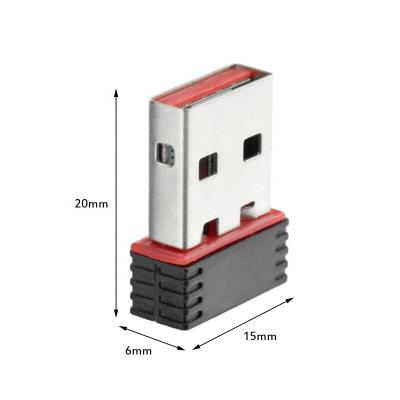 China LAPTOP Ethernet Network Card Network Receiving Transmitter USB 150Mbps Network Card Wireless Adapter for sale