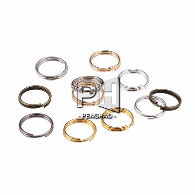 China Metal Split Rings 6 8 10 12 Mm Open Jump Rings Double Loops Split Rings Connectors For Diy Jewelry Making Finding Accessories Wholesale for sale