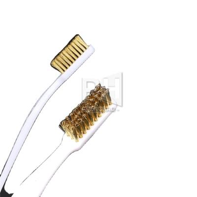 China 3D Printer Parts Copper Wire Brush 3D Printer Cleaner Tool Toothbrush Handle 3D Printer Cleaning Heater Block V6 Nozzle Hot Bed 3D Printer Parts for sale