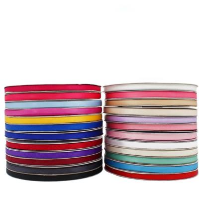 China Factory Wholesale Custom Single Face High Tenacity Polyester Satin Ribbon, 1/4inch 0.6cm weith 100yards per roll for sale