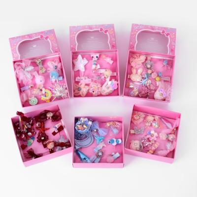 China Lovely Fashional 10 Pcs/Box Girls Headwear Gift Box Costume Fashion Baby Hair Pins Hair Decoration Set Children Hair Accessories New Birthday Gifts for sale