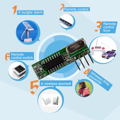 China Auto Gate DC5V 433mhz RF Data Transmitter And Receiver Module for sale