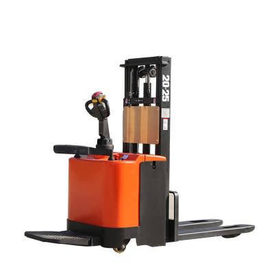 Cina Loading Shanding CDD1520 Hotels Electric Pallet 2 Ton Walkie Jack Stacker Lead Acid Battery Electric Forklift in vendita