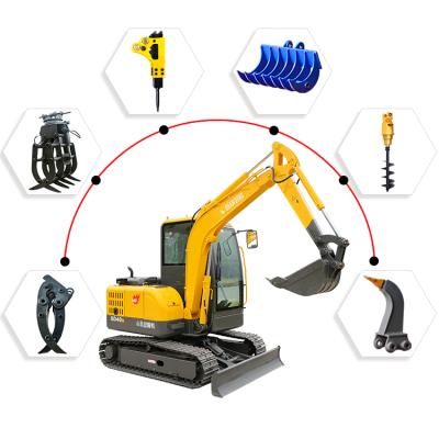 China Farms Shanding SD40B 4 TON Mini Excavator Digging Machine for Sale 0 8 Ton 1 Ton 2 Ton 3 Ton Te koop