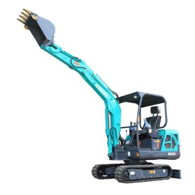 Cina Hotels Shanding SD25B 2.5 Ton Mini Digger Excavator Bagger Bulldozer Machine For Underground Pipe Networks in vendita