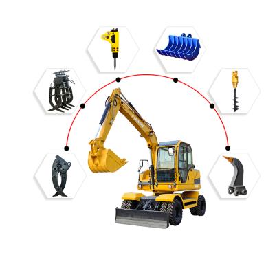 China Building Material Shops Guaranteed Quality Imported Hydraulic System 48kw Equipped With Color LCD Screen Mini Excavator 8ton Te koop