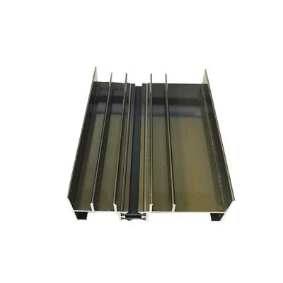 China Door & Window Batam Indonesia Extrusion Curtain Track Anodized Aluminum Door Frame Profile, Aluminum Hollow Profile for sale