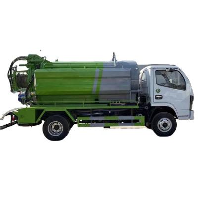 China Sewer suction sewage suction purification truck Dongfeng F6 sewage cleaning suction truck 5m3 sewage suction truck for sale