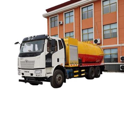 China 15 Cubic Meters Sewer Suction Jiefang Brand Large Sewage Suction Truck Can Be Customized for sale