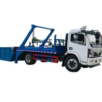 China Large-scale environmental hotels sanitation company produces swing arm garbage trucks, 8 medium cubic garbage trucks for sale