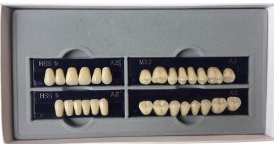 Cina Denti falsi della resina acrilica di odontoiatria del polimero acrilico dentario dentario dei denti A2 A3.5 in vendita