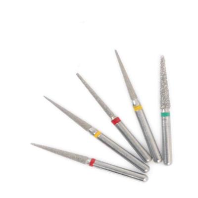 China Hochgeschwindigkeits-FG Diamond Bur Dental Flame Shaped Diamond Bur Dental Bit Needle zu verkaufen