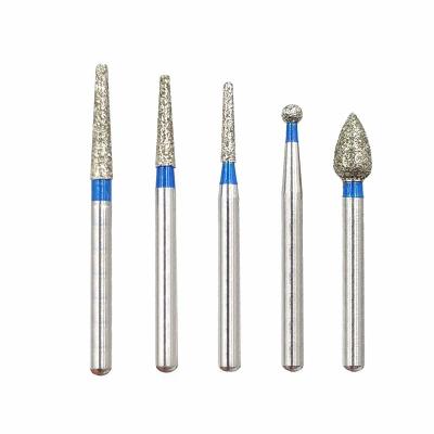 China Nadel Burs 5pcs FG Diamond Bur High Speed Dental Burs zahnmedizinisch zu verkaufen