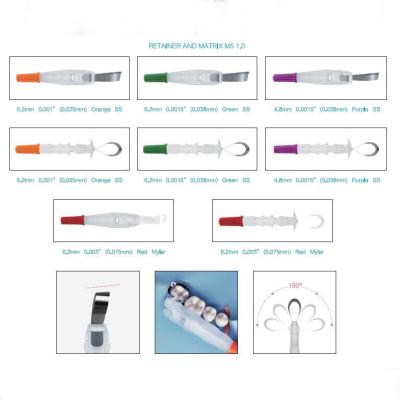 中国 2つのマトリックスの保持器およびバンド歯科使用M5 1.0を分類しなさい 販売のため