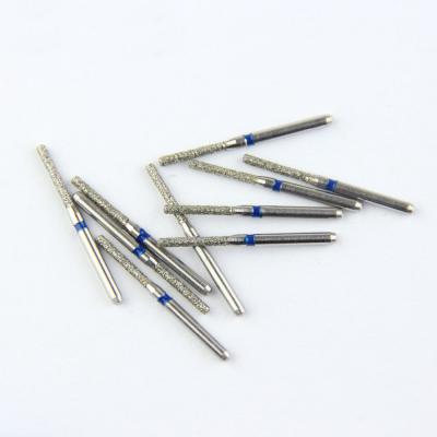 Китай SF Flat End Cylinder FG Diamond Burs High Speed Dental Bur Super Hard Diamond Grits продается