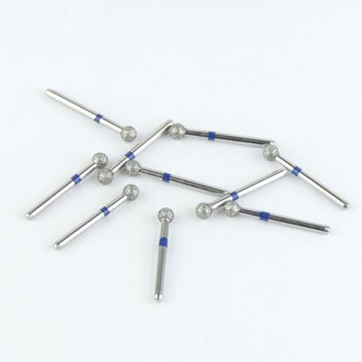 China 1.60mm Diameter  Teeth Cutting Bur Fg Diamond Burs BR Series Ball Round Head en venta