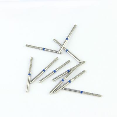 China High Speed Handpiece FG Diamond Grinding Dental Bur SR Series Round End Cylinder Shape Head en venta