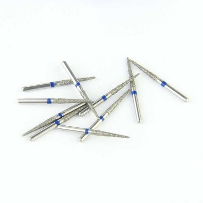 China Dental Diamond Cutting Burs For High Speed Handpiece TC Series Needle Shape Head for sale