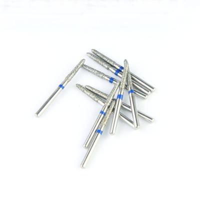 China SO Series Torpedo Shape Head FG Diamond Burs Diamond Grit Cutting Precision for sale